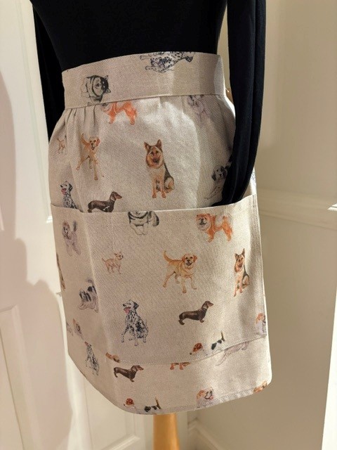 handmade Waist apron by Alesney Designs, Lymington Hampshire