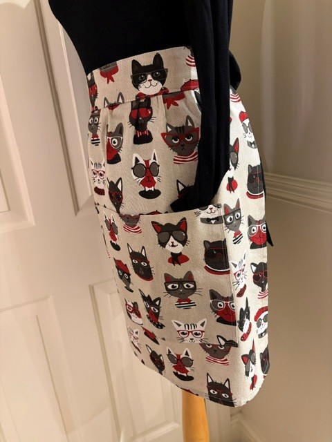 handmade Waist apron by Alesney Designs, Lymington Hampshire