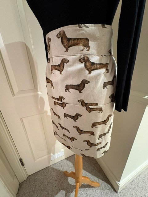 handmade Waist apron by Alesney Designs, Lymington Hampshire