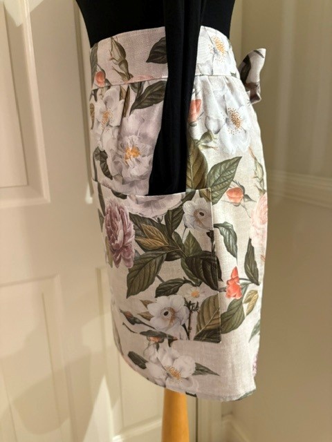 handmade Waist apron by Alesney Designs, Lymington Hampshire